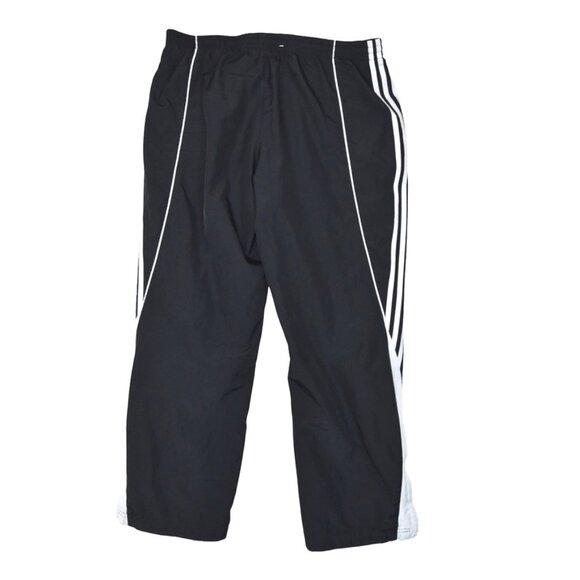 Adidas Y2K From 2010 Black 3-Stripes Track Pants Men’s L Zip Hem Retro OG - Picture 3 of 11
